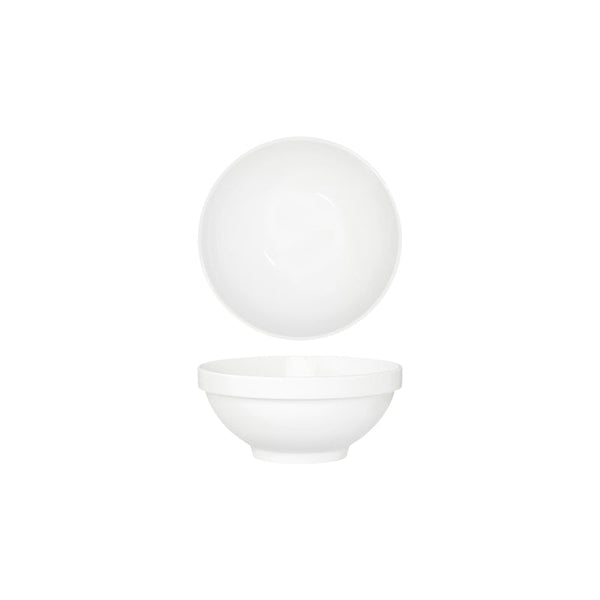 91081 Tablekraft Core White Round Footed Bowl Stack Rim 150mm Globe Importers Adelaide Hospitality Supplies