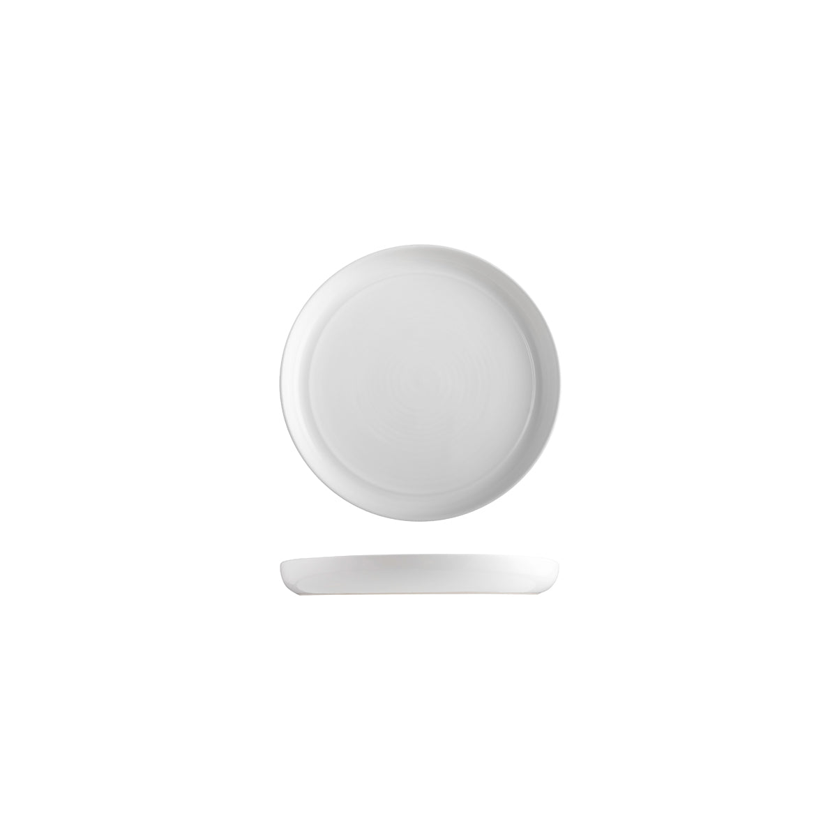 9205217 Pottr Butler White Round Stackable Plate 170mm Globe Importers Adelaide Hospitality Supplies