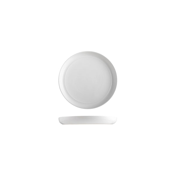 9205217 Pottr Butler White Round Stackable Plate 170mm Globe Importers Adelaide Hospitality Supplies