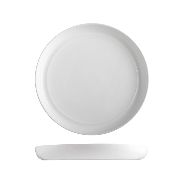 9205229 Pottr Butler White Round Stackable Plate 290mm Globe Importers Adelaide Hospitality Supplies