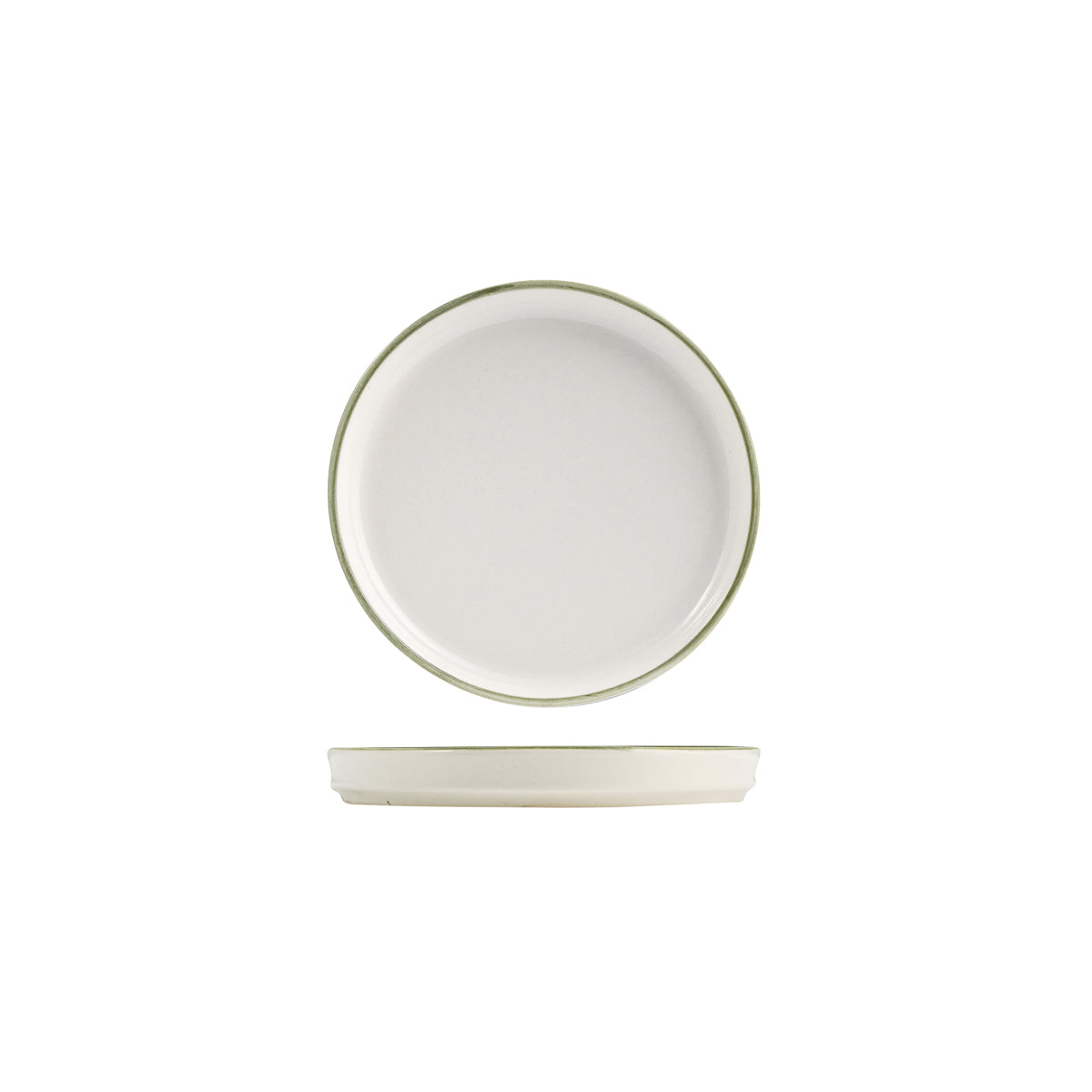 72.924005 NMC Homestead Olive Round Walled Plate 175x22mm Globe Importers Adelaide Hospitality Supplies