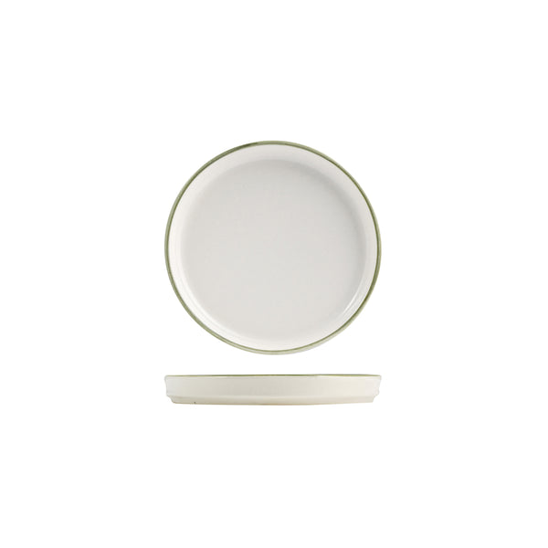 72.924005 NMC Homestead Olive Round Walled Plate 175x22mm Globe Importers Adelaide Hospitality Supplies