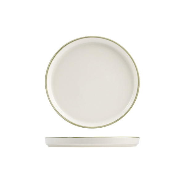 72.924006 NMC Homestead Olive Round Walled Plate 210x22mm Globe Importers Adelaide Hospitality Supplies