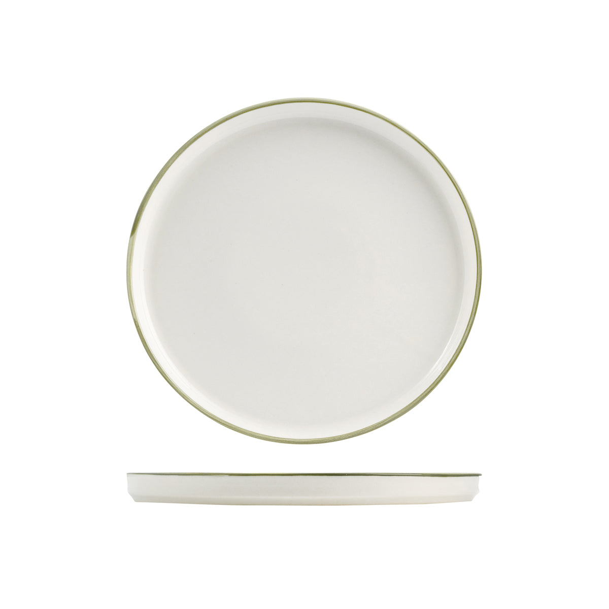 72.924007 NMC Homestead Olive Round Walled Plate 270x22mm Globe Importers Adelaide Hospitality Supplies