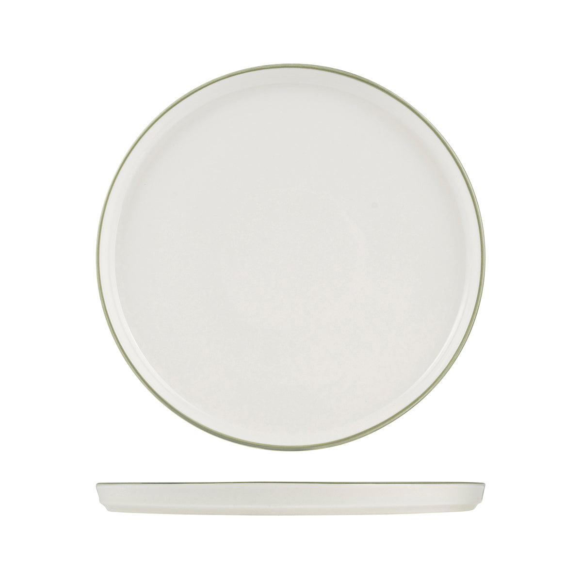 72.924008 NMC Homestead Olive Round Walled Plate 300x22mm Globe Importers Adelaide Hospitality Supplies