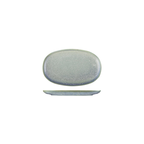 72.926240 Moda Porcelain Cloud Oval Coupe Plate 200x130mm Globe Importers Adelaide Hospitality Supplies