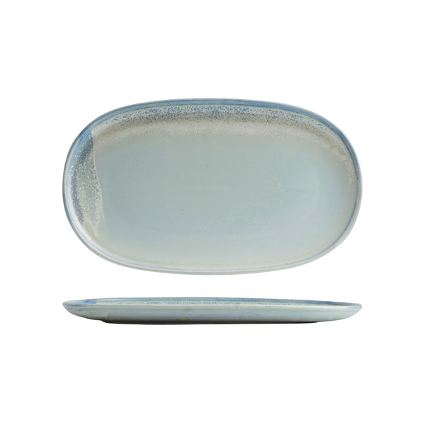 72.926246 Moda Porcelain Cloud Oval Coupe Plate 405x240mm Globe Importers Adelaide Hospitality Supplies
