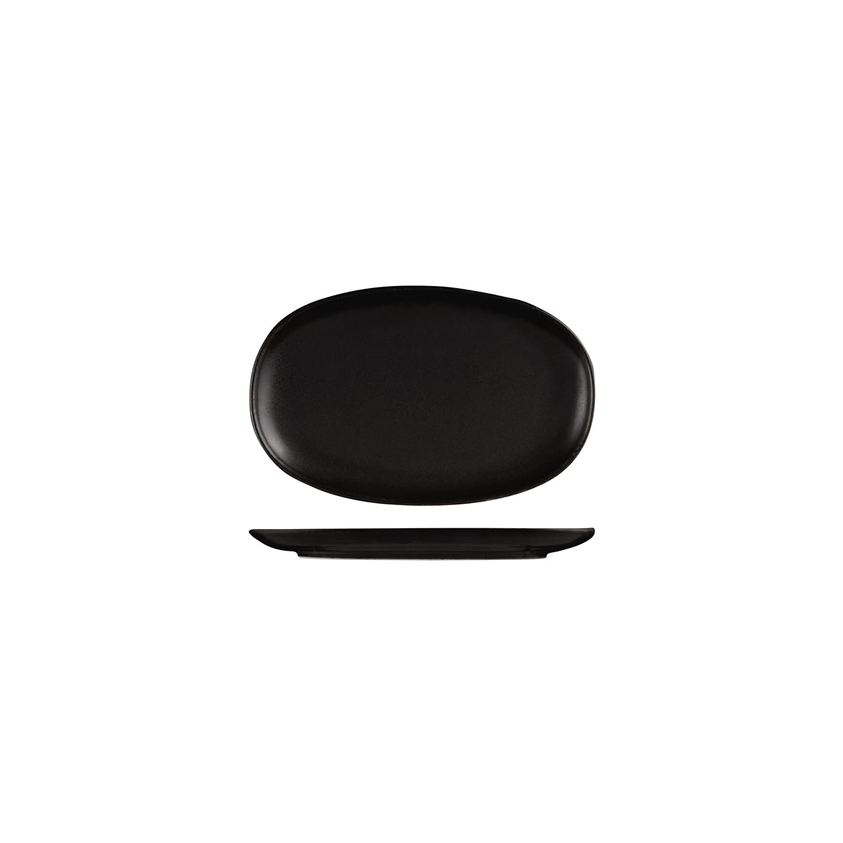 72.926340 Moda Porcelain Earth Oval Coupe Plate 200x130mm Globe Importers Adelaide Hospitality Supplies