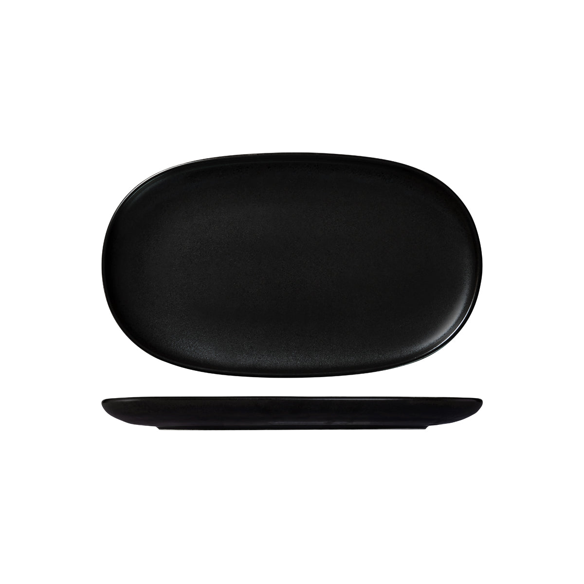 72.926344 Moda Porcelain Earth Oval Coupe Plate 355x215mm Globe Importers Adelaide Hospitality Supplies