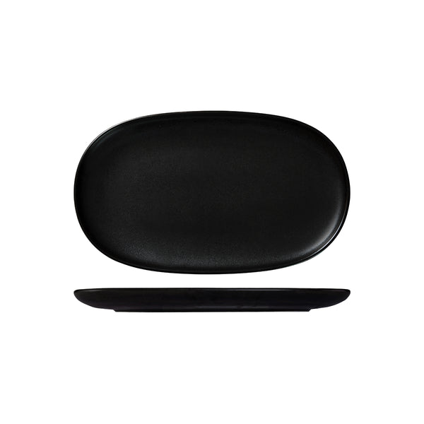 72.926344 Moda Porcelain Earth Oval Coupe Plate 355x215mm Globe Importers Adelaide Hospitality Supplies
