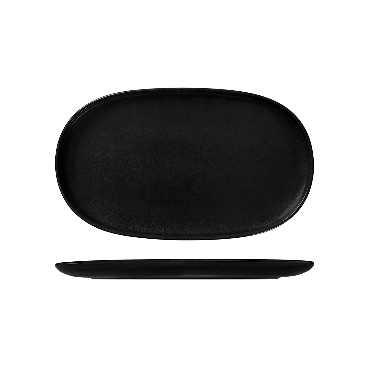 72.926346 Moda Porcelain Earth Oval Coupe Plate 405x240mm Globe Importers Adelaide Hospitality Supplies