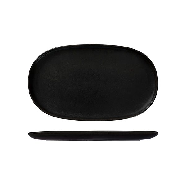 72.926346 Moda Porcelain Earth Oval Coupe Plate 405x240mm Globe Importers Adelaide Hospitality Supplies