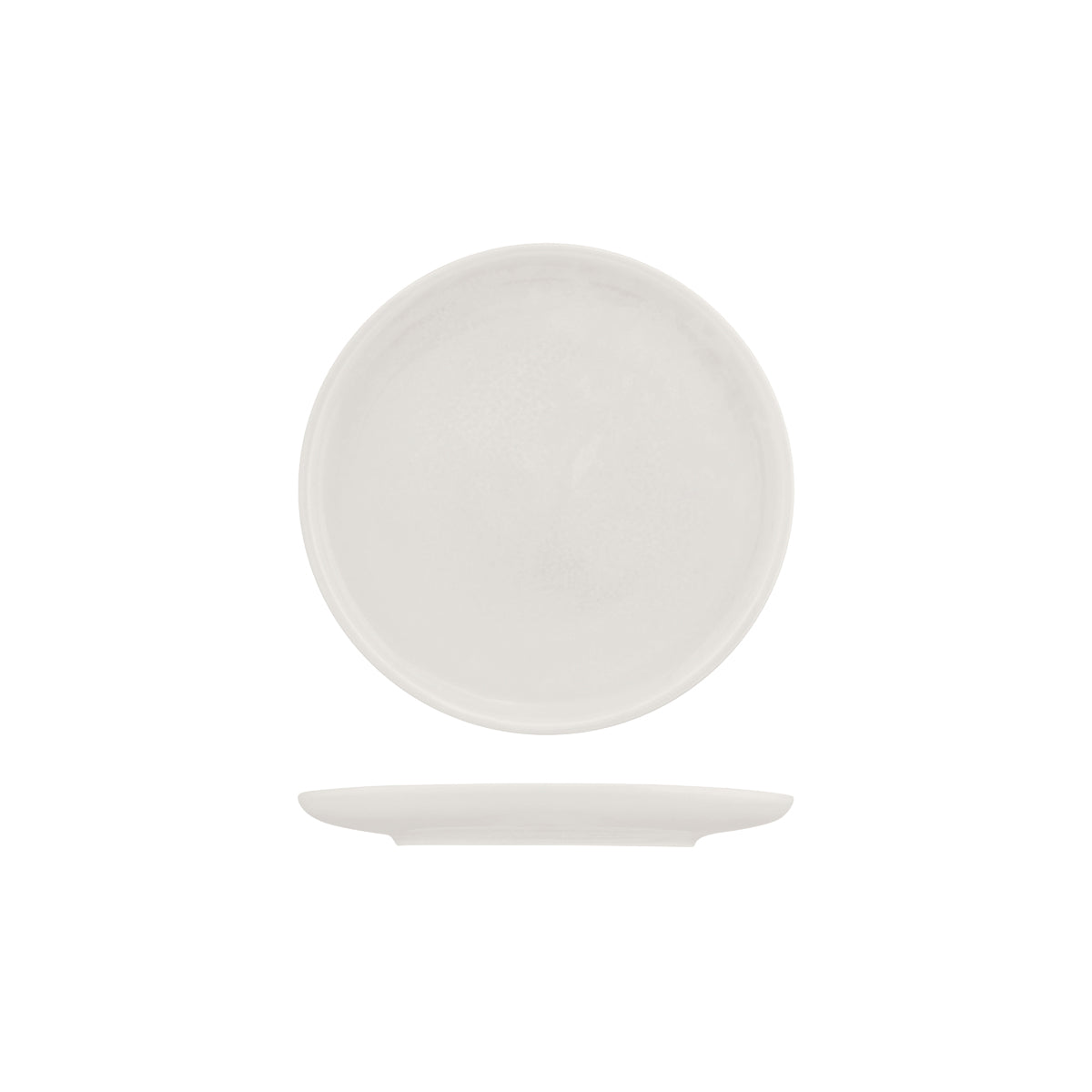 72.926508 Moda Porcelain Snow Round Coupe Plate 200mm Globe Importers Adelaide Hospitality Supplies