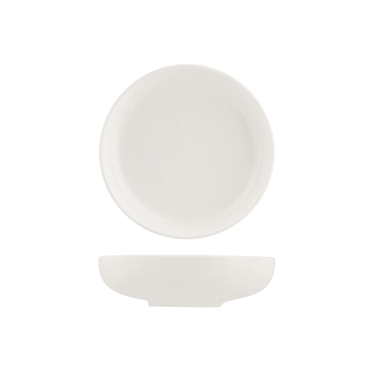 72.926558 Moda Porcelain Snow Round Share Bowl 225x55mm / 1220ml Globe Importers Adelaide Hospitality Supplies