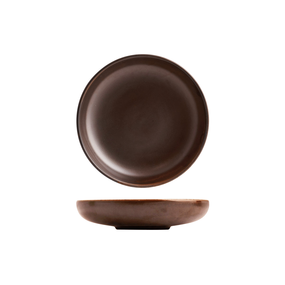 72.926657 Moda Porcelain Rust Round Share Bowl 200x55mm / 900ml Globe Importers Adelaide Hospitality Supplies