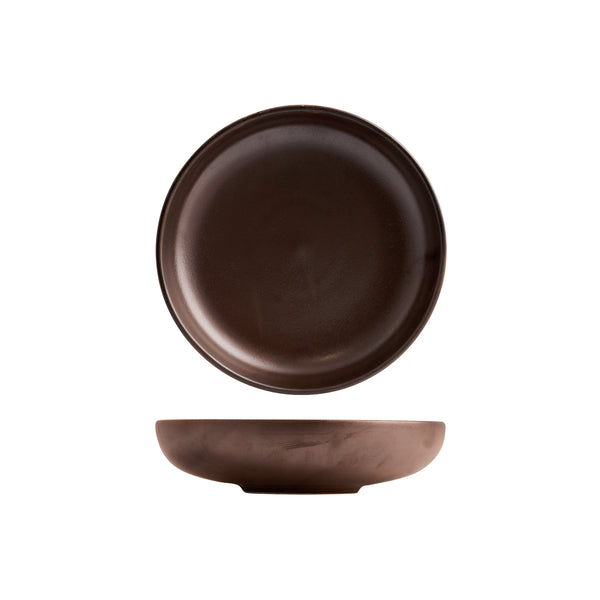 72.926658 Moda Porcelain Rust Round Share Bowl 225x55mm / 1220ml Globe Importers Adelaide Hospitality Supplies