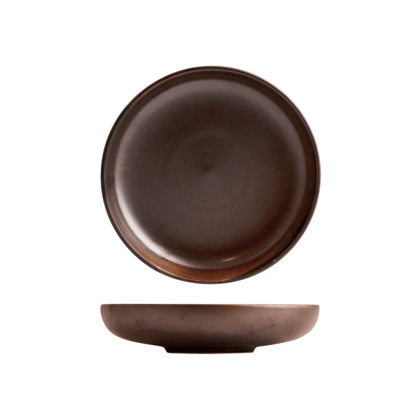 72.926659 Moda Porcelain Rust Round Share Bowl 250x60mm / 1630ml Globe Importers Adelaide Hospitality Supplies