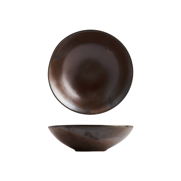 72.926679 Moda Porcelain Rust Round Deep Bowl 230mm / 1250ml Globe Importers Adelaide Hospitality Supplies