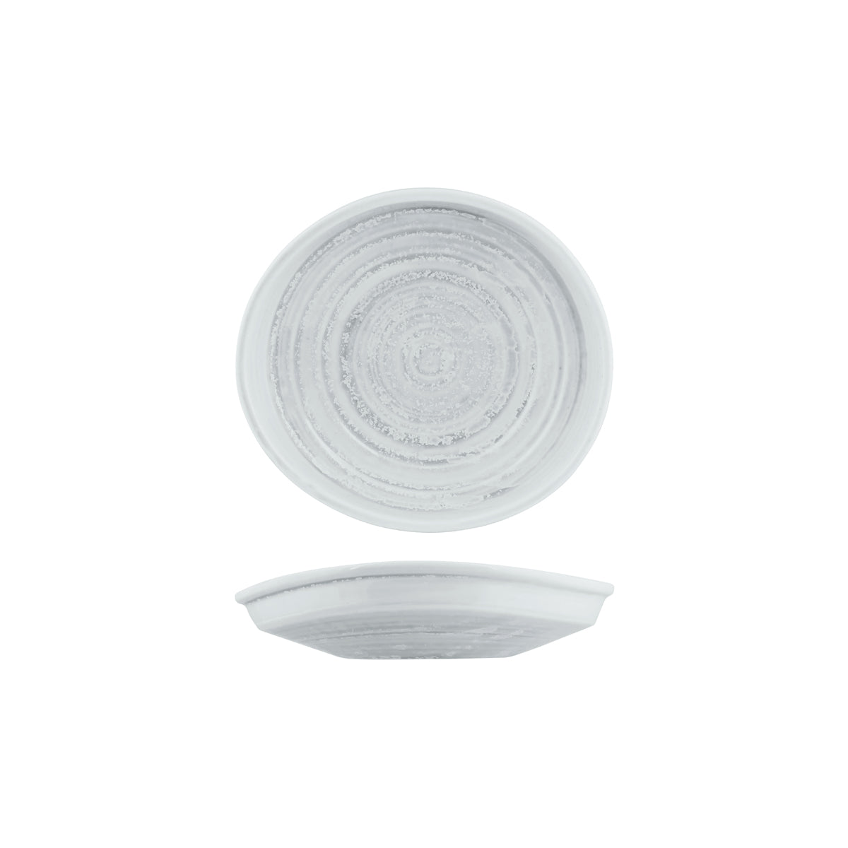 72.926732 Moda Porcelain Willow Organic Bowl / Plate 205x190x50mm Globe Importers Adelaide Hospitality Supplies