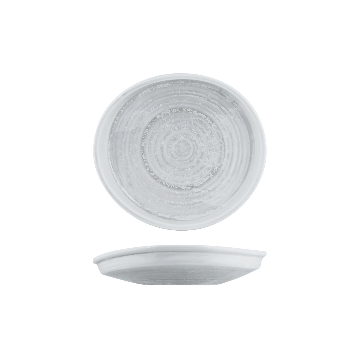 72.926734 Moda Porcelain Willow Organic Bowl / Plate 225x205x50mm Globe Importers Adelaide Hospitality Supplies