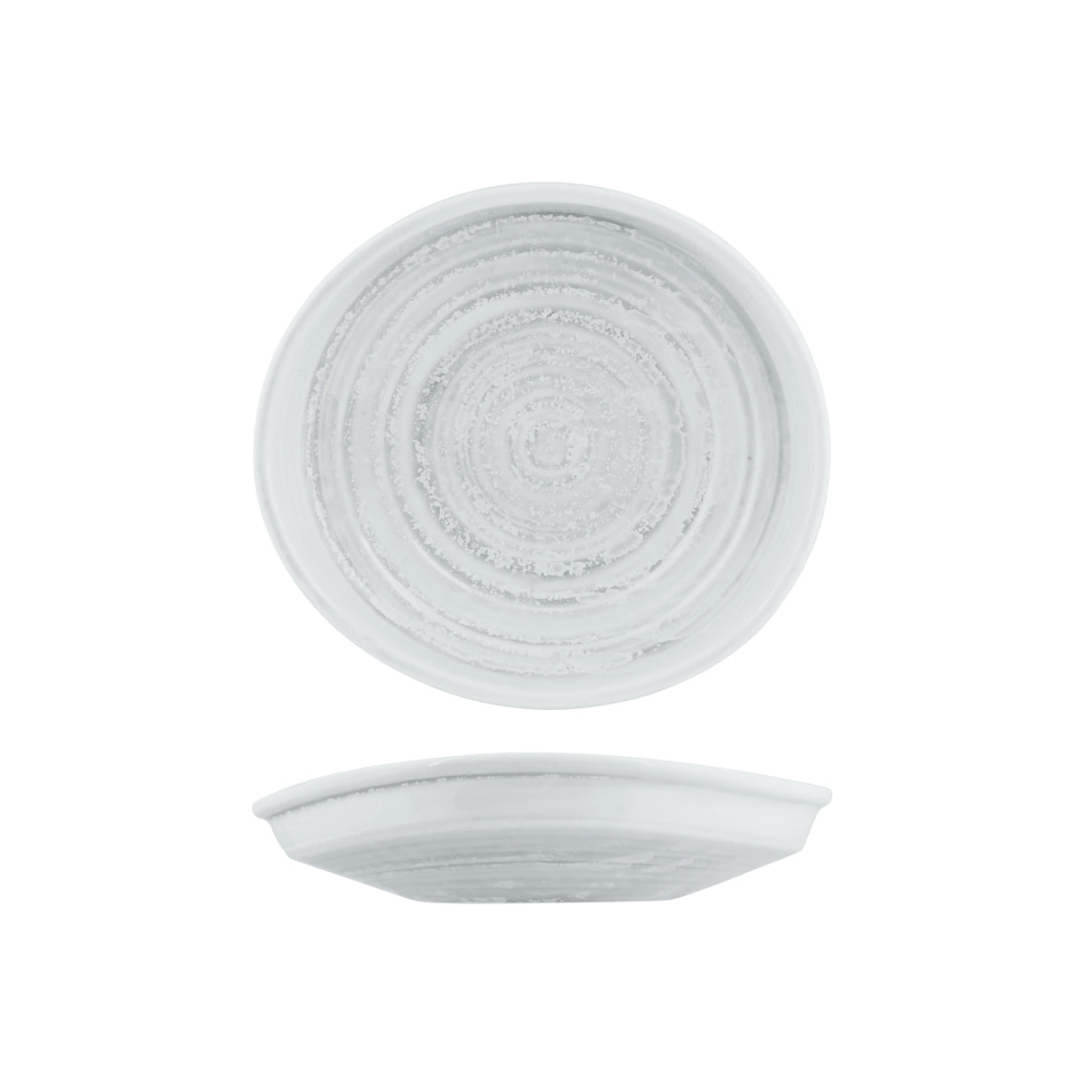 72.926736 Moda Porcelain Willow Organic Bowl / Plate 255x235x50mm Globe Importers Adelaide Hospitality Supplies