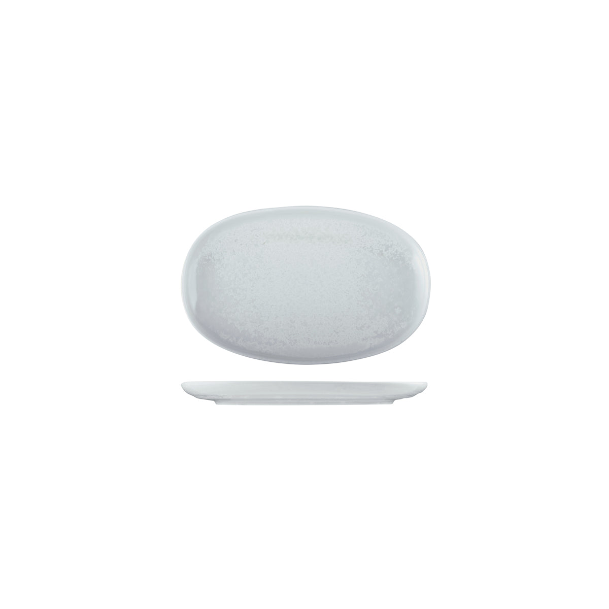 72.926740 Moda Porcelain Willow Oval Coupe Plate 200x130mm Globe Importers Adelaide Hospitality Supplies