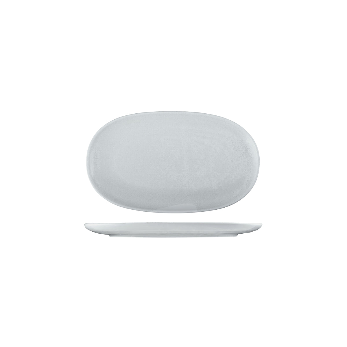 72.926741 Moda Porcelain Willow Oval Coupe Plate 250x150mm Globe Importers Adelaide Hospitality Supplies