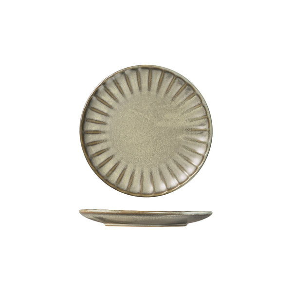 72.927061 Moda Porcelain Chic Scalloped Round Plate 205mm Globe Importers Adelaide Hospitality Supplies