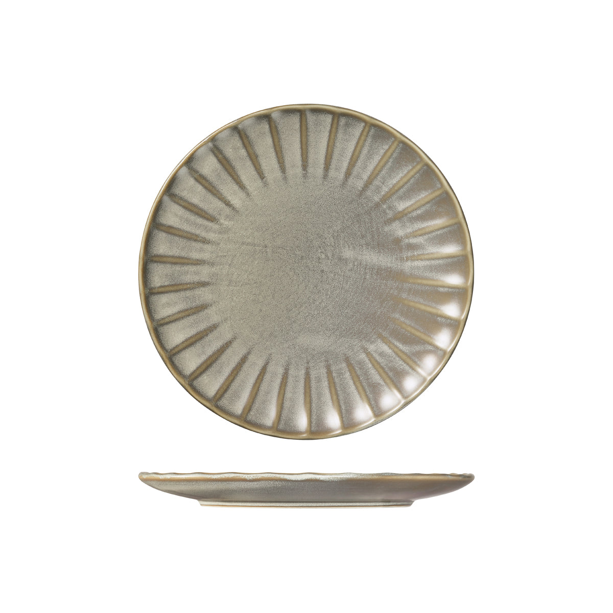 72.927062 Moda Porcelain Chic Scalloped Round Plate 260mm Globe Importers Adelaide Hospitality Supplies