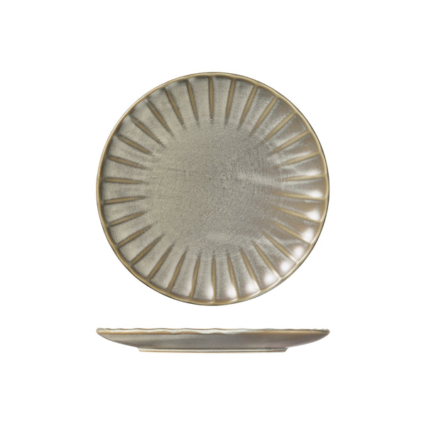 72.927062 Moda Porcelain Chic Scalloped Round Plate 260mm Globe Importers Adelaide Hospitality Supplies