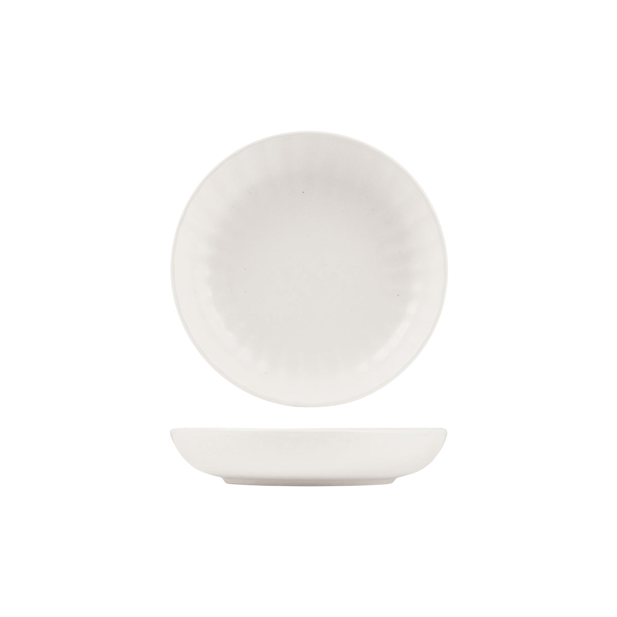 72.927271 Moda Porcelain Snow Scalloped Share Bowl 200x42mm / 930ml Globe Importers Adelaide Hospitality Supplies