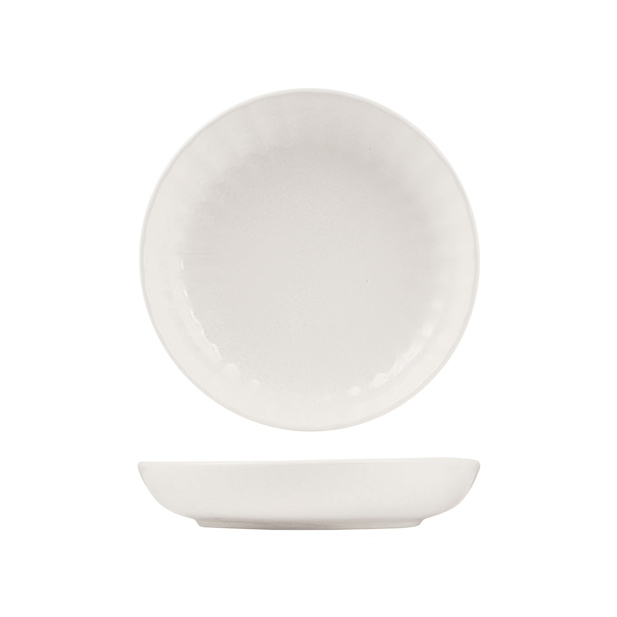 72.927273 Moda Porcelain Snow Scalloped Share Bowl 260x47mm / 1300ml Globe Importers Adelaide Hospitality Supplies