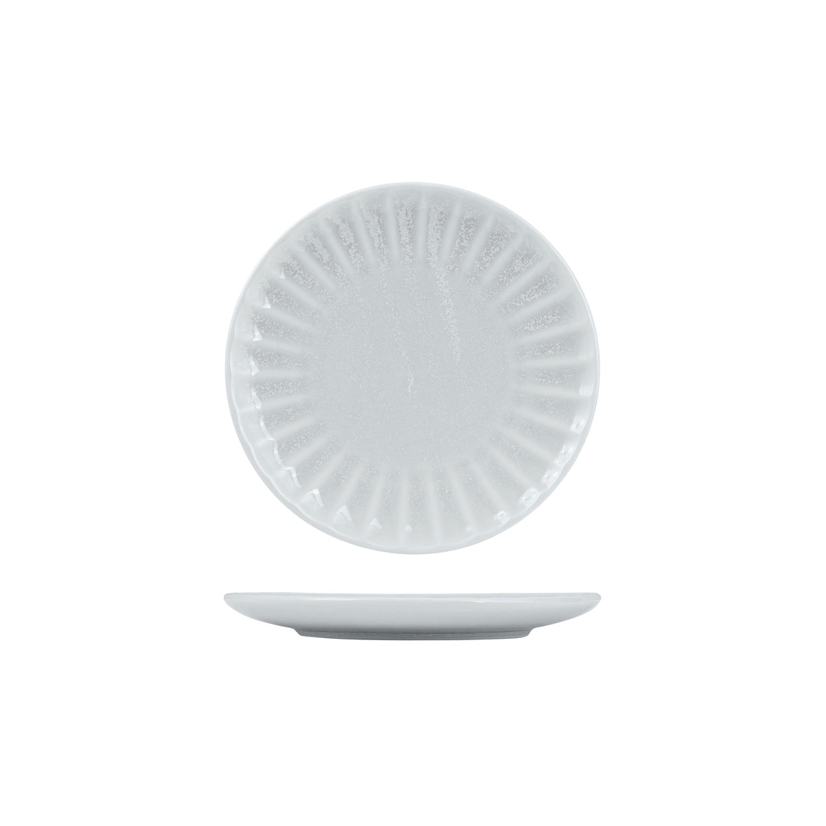 72.927361 Moda Porcelain Willow Scalloped Round Plate 205mm Globe Importers Adelaide Hospitality Supplies
