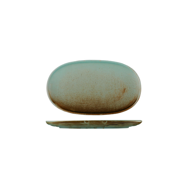 72.929341 Moda Porcelain Nourish Oval Coupe Plate 250x150mm Globe Importers Adelaide Hospitality Supplies