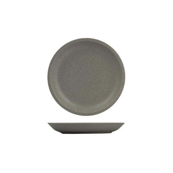 94265-A Luzerne Dune Ash Round Plate 173mm Globe Importers Adelaide Hospitality Supplies