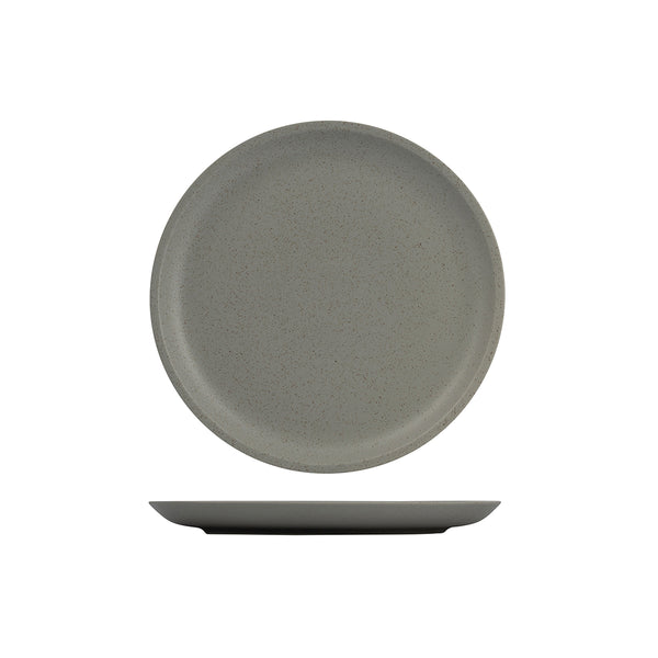 94267-A Luzerne Dune Ash Round Plate 231mm Globe Importers Adelaide Hospitality Supplies