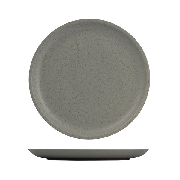 94268-A Luzerne Dune Ash Round Plate 280mm Globe Importers Adelaide Hospitality Supplies