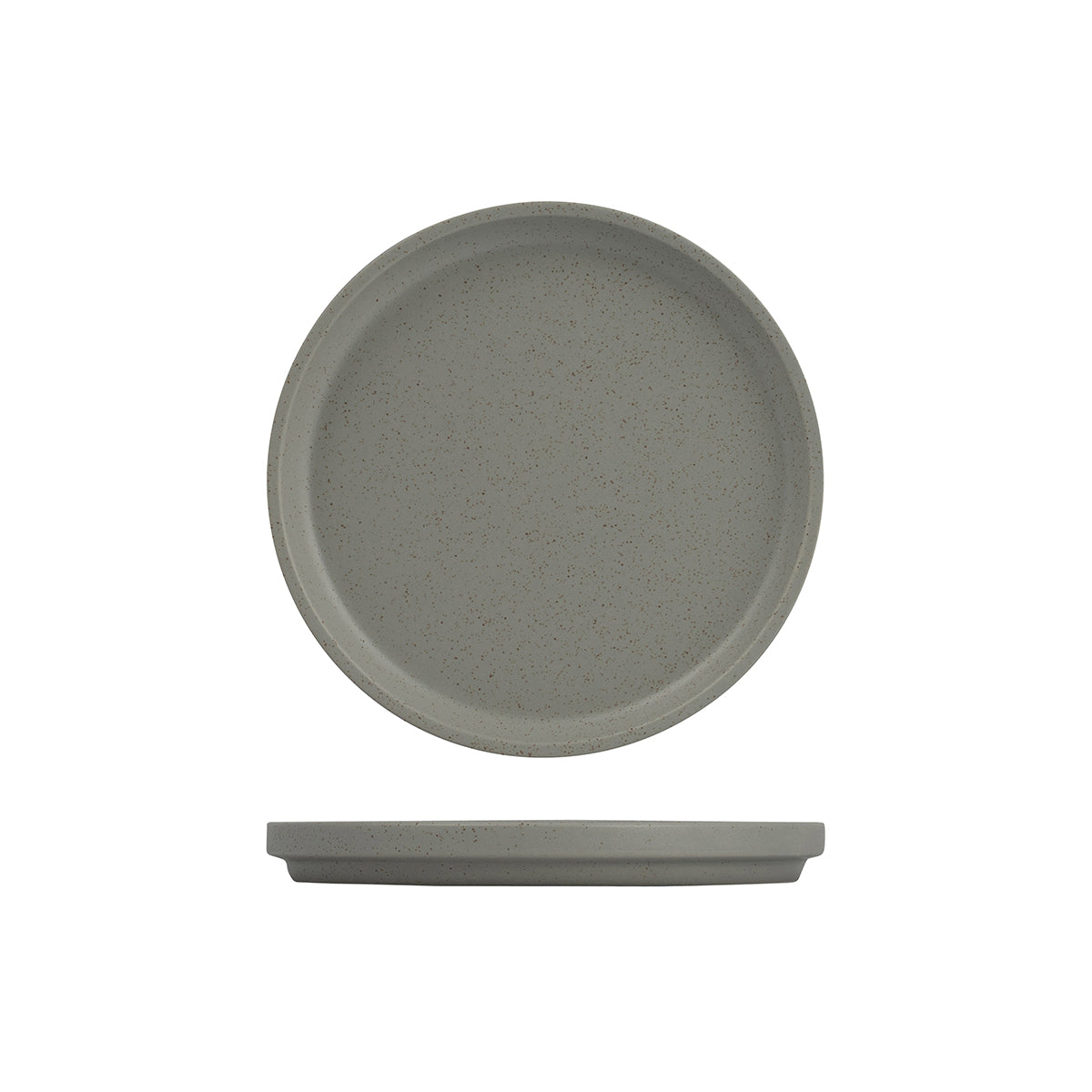 94281-A Luzerne Dune Ash Stackable Plate 200mm Globe Importers Adelaide Hospitality Supplies