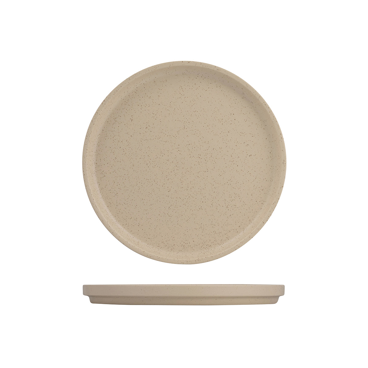94282-C Luzerne Dune Clay Stackable Plate 235mm Globe Importers Adelaide Hospitality Supplies