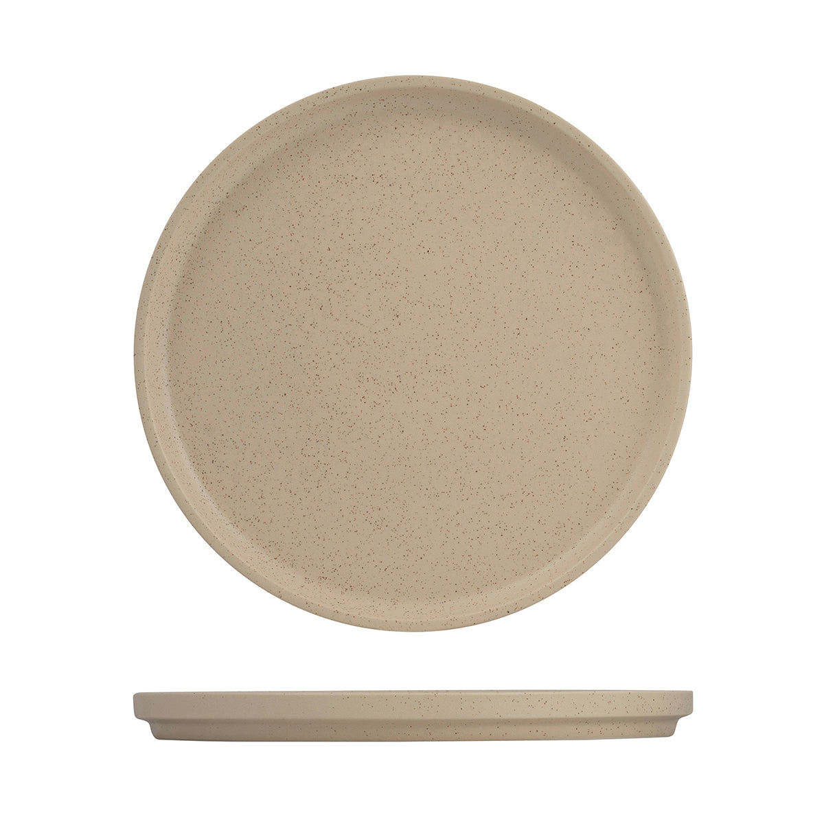 94283-C Luzerne Dune Clay Stackable Plate 270mm Globe Importers Adelaide Hospitality Supplies