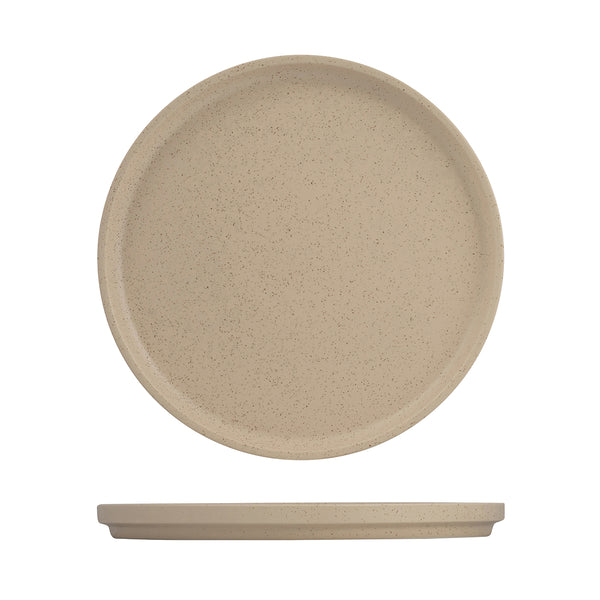 94283-C Luzerne Dune Clay Stackable Plate 270mm Globe Importers Adelaide Hospitality Supplies