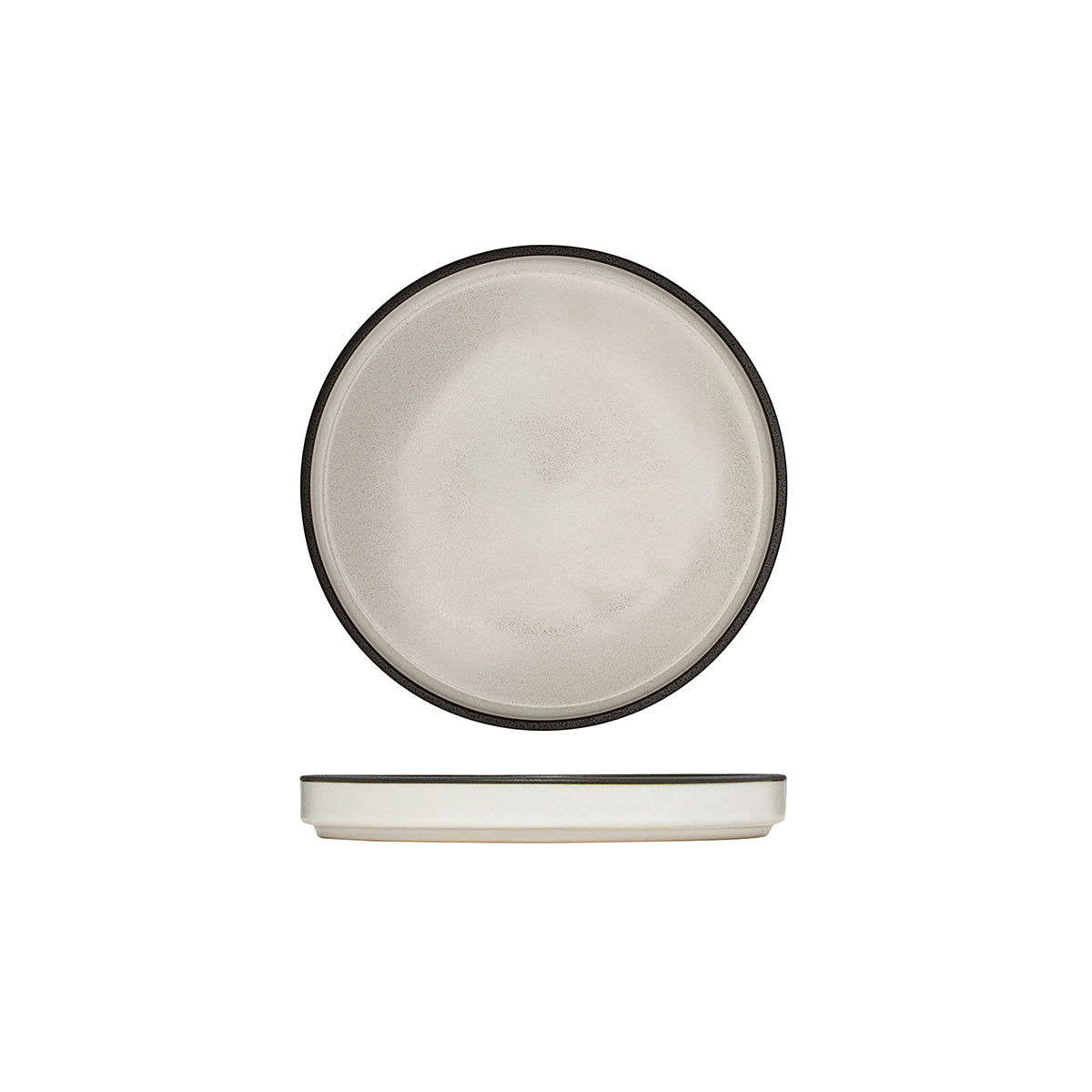 946416 Luzerne Mod Dusted White Stackable Plate 160mm Globe Importers Adelaide Hospitality Supplies