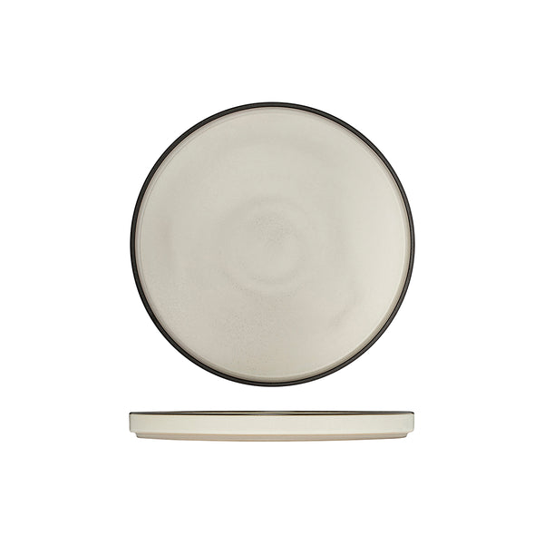 946423 Luzerne Mod Dusted White Stackable Plate 235mm Globe Importers Adelaide Hospitality Supplies