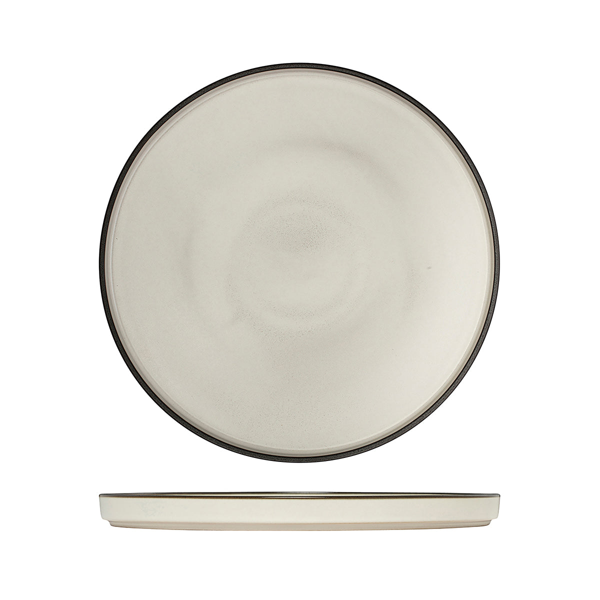 946427 Luzerne Mod Dusted White Stackable Plate 270mm Globe Importers Adelaide Hospitality Supplies