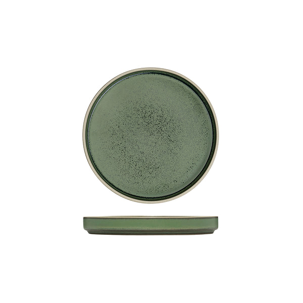 946516 Luzerne Mod Smokey Basil Stackable Plate 160mm Globe Importers Adelaide Hospitality Supplies