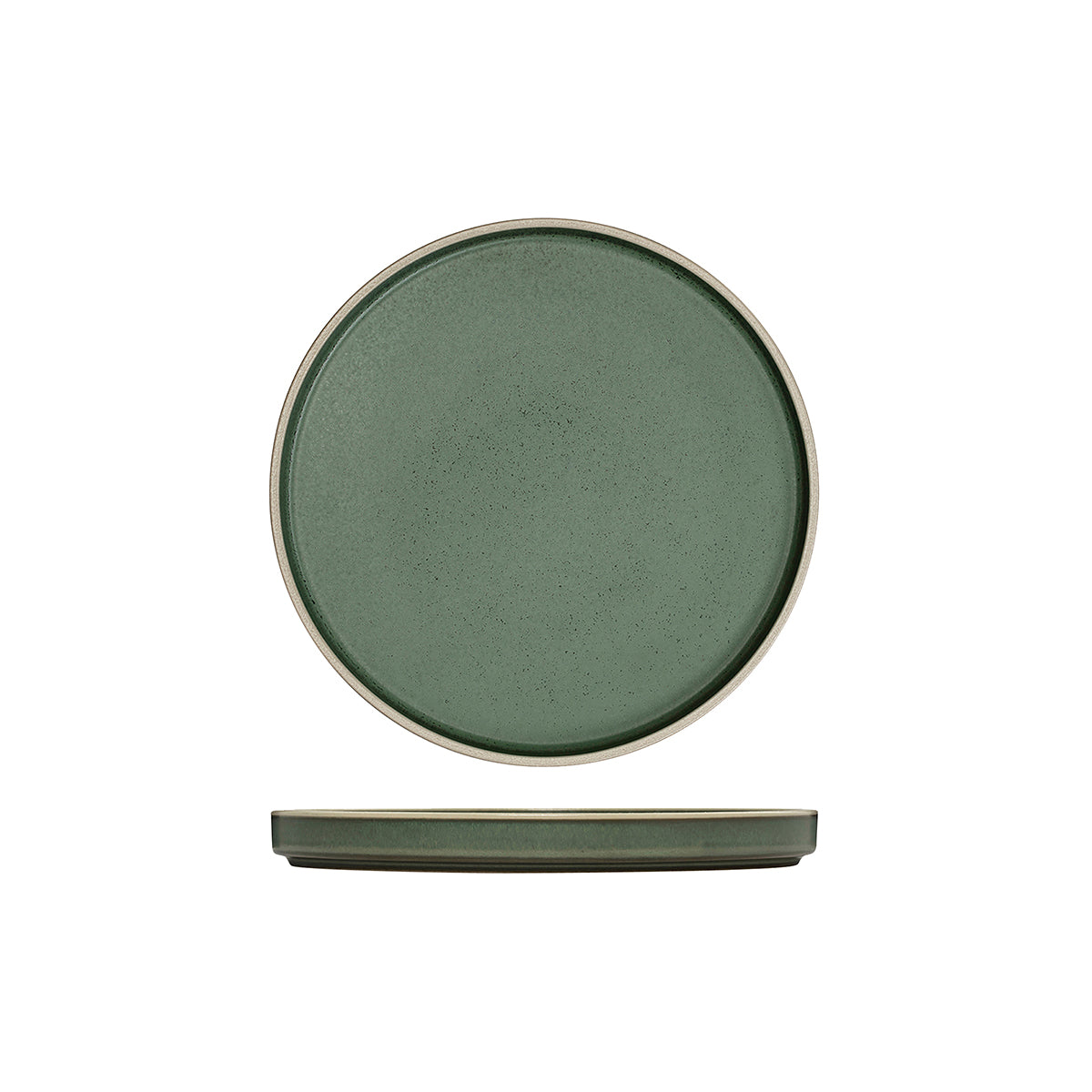946520 Luzerne Mod Smokey Basil Stackable Plate 200mm Globe Importers Adelaide Hospitality Supplies