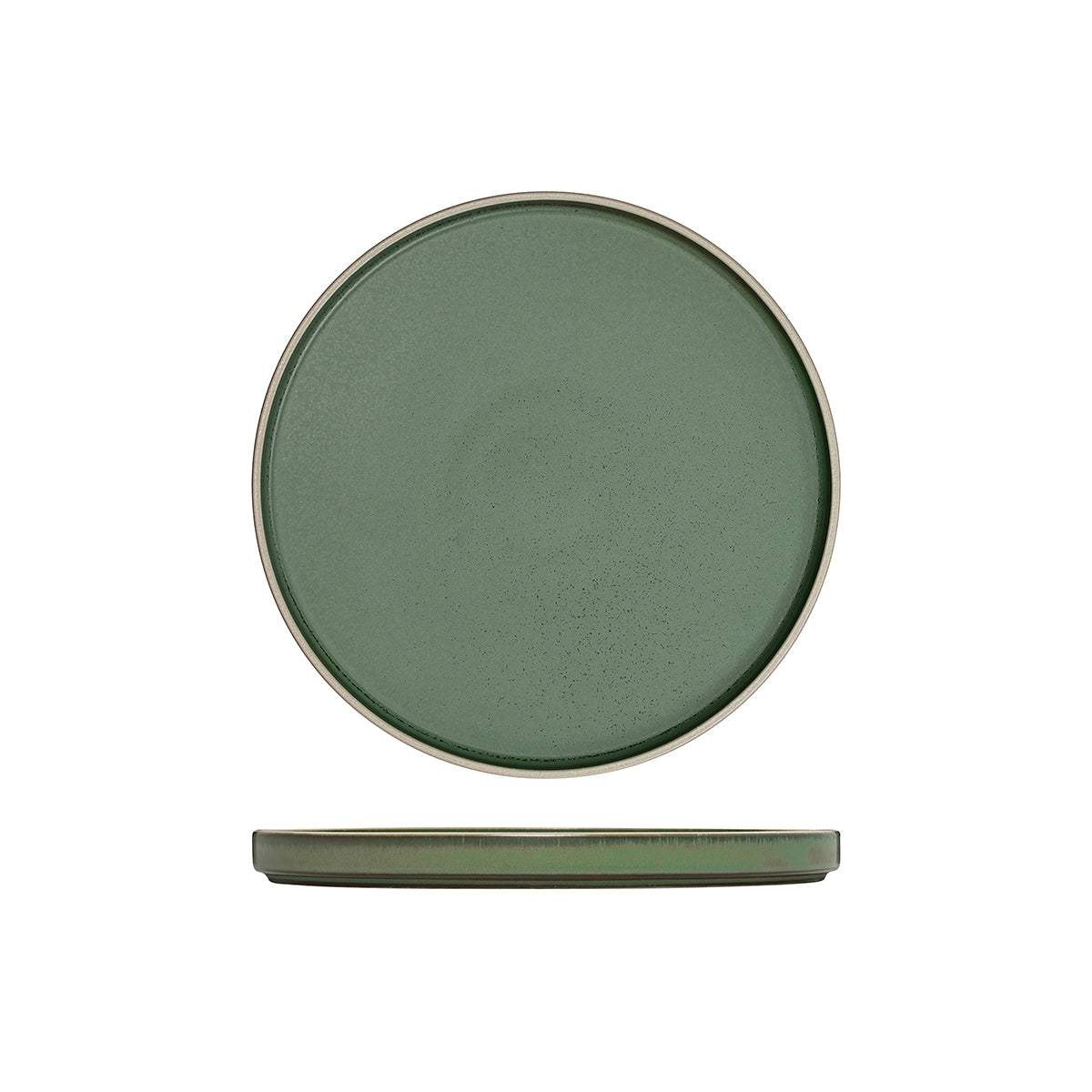 946523 Luzerne Mod Smokey Basil Stackable Plate 235mm Globe Importers Adelaide Hospitality Supplies