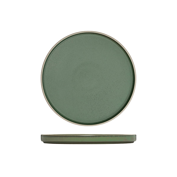 946523 Luzerne Mod Smokey Basil Stackable Plate 235mm Globe Importers Adelaide Hospitality Supplies
