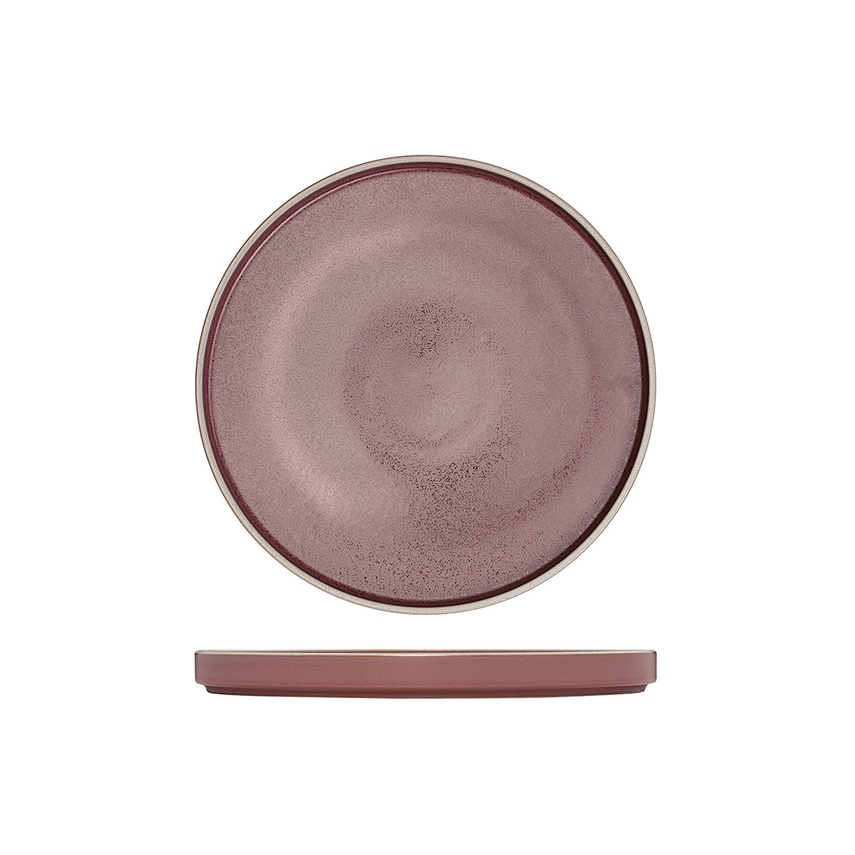 946623 Luzerne Mod Smokey Plum Stackable Plate 235mm Globe Importers Adelaide Hospitality Supplies