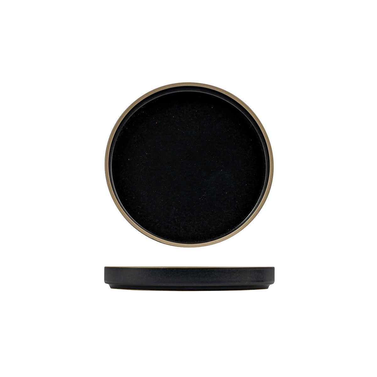 946716 Luzerne Mod Midnight Stackable Plate 160mm Globe Importers Adelaide Hospitality Supplies